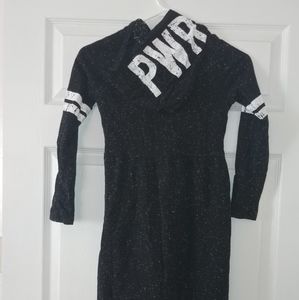 Black and White GRL PWR High Low Dress